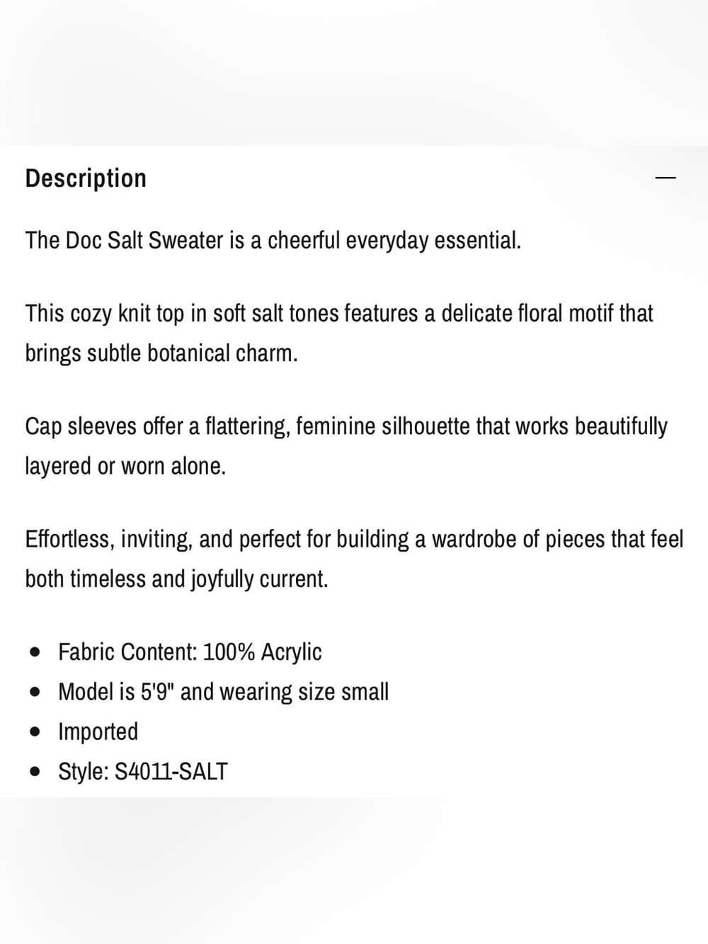 Saltwater Luxe 🌊 - The Doc Salt Sweater - Picture 6 of 6